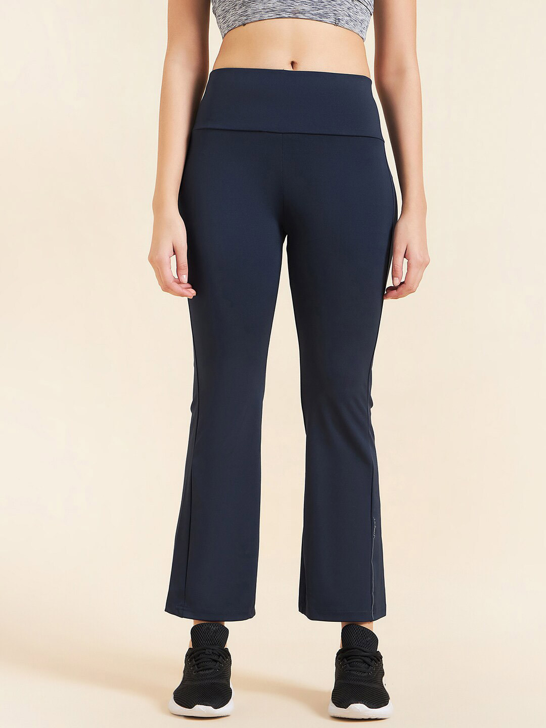 

Sweet Dreams Women Mid-Rise Gym Track Pants, Navy blue