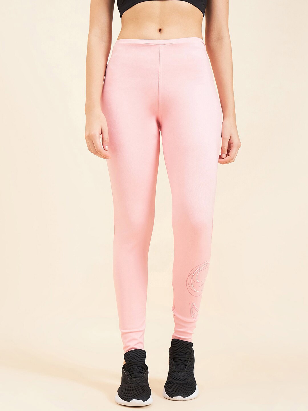 

Sweet Dreams Slim-Fit Ankle-Length Tights, Pink