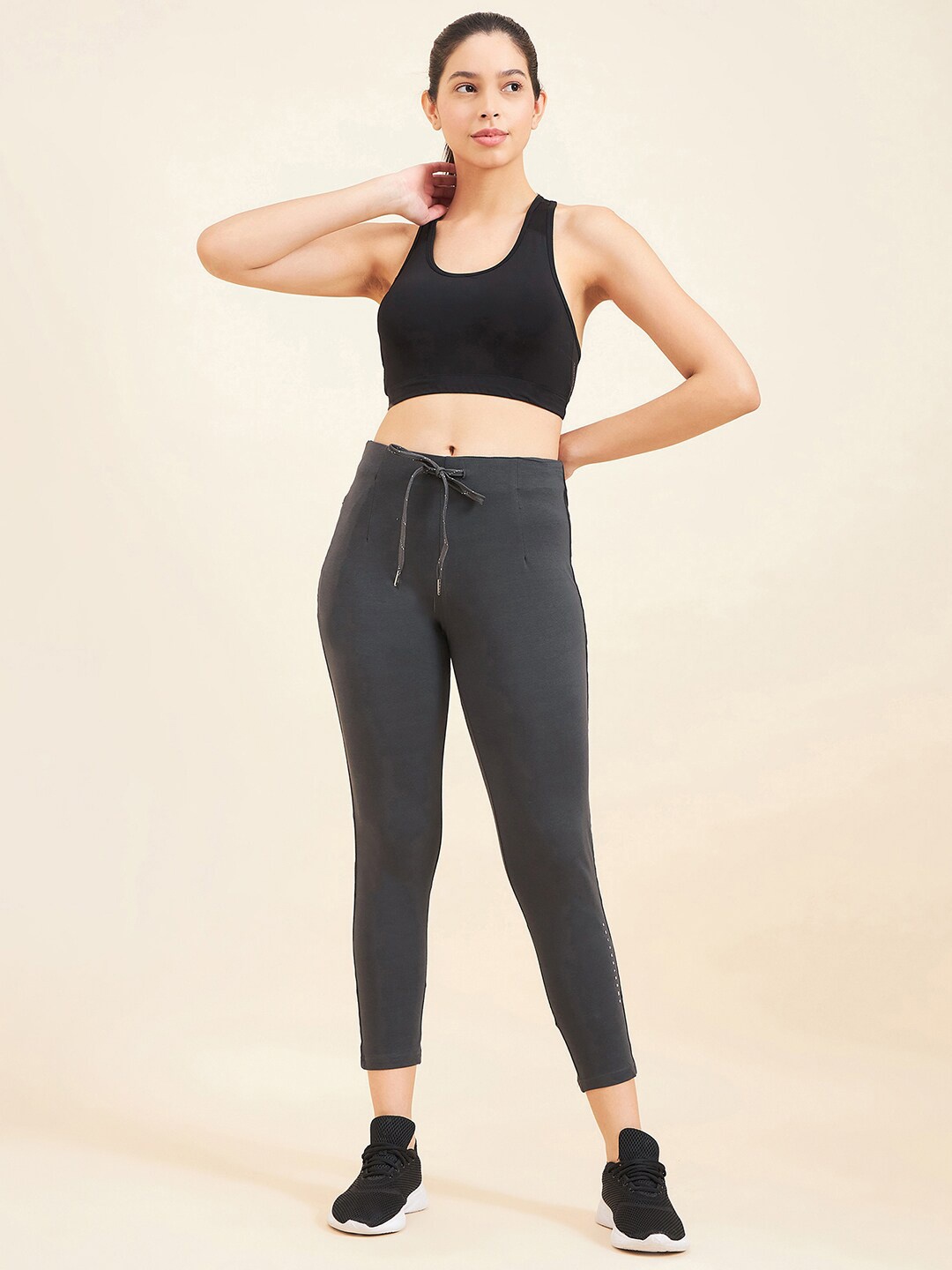 

Sweet Dreams Slim-Fit Ankle-Length Tights, Grey