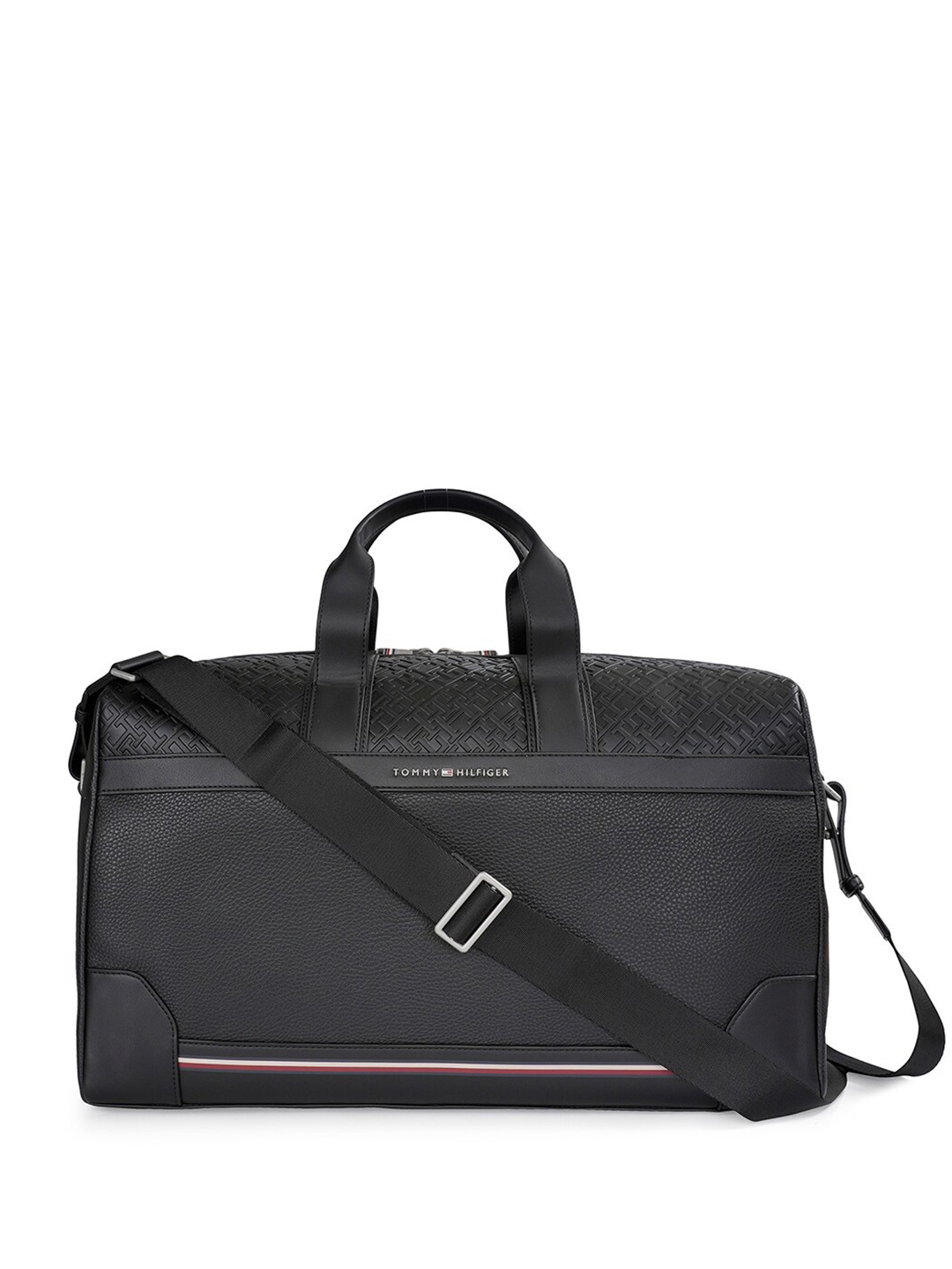

Tommy Hilfiger Textured Gym Bag Duffel, Black
