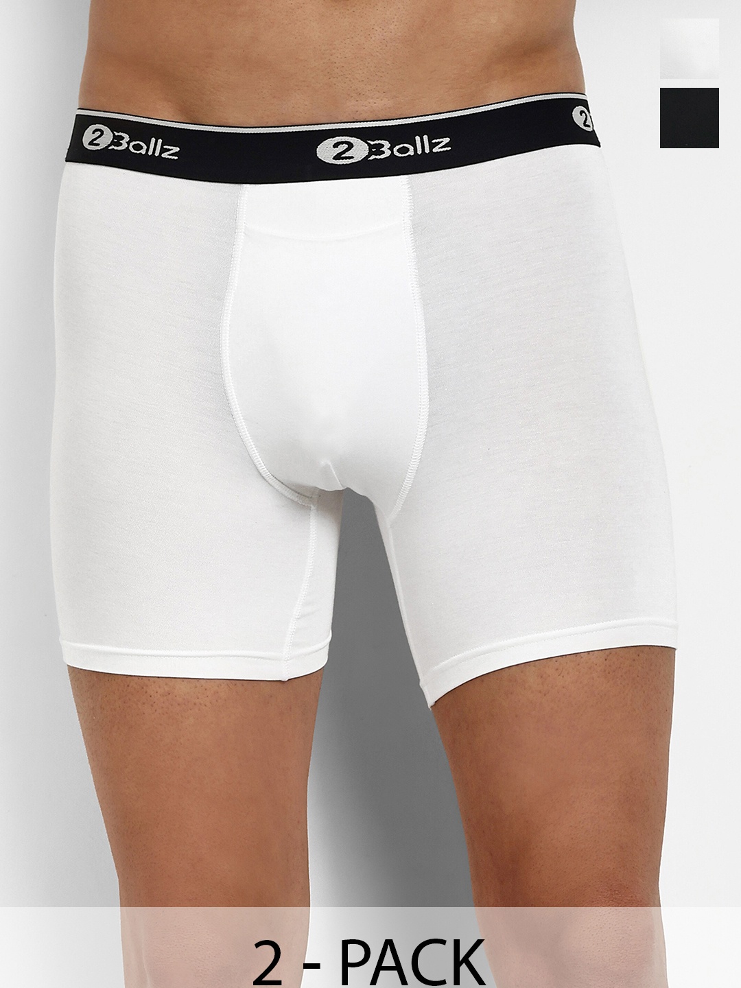 

2BALLZ Pack of 2 Trunks BW-2-2BT, Black