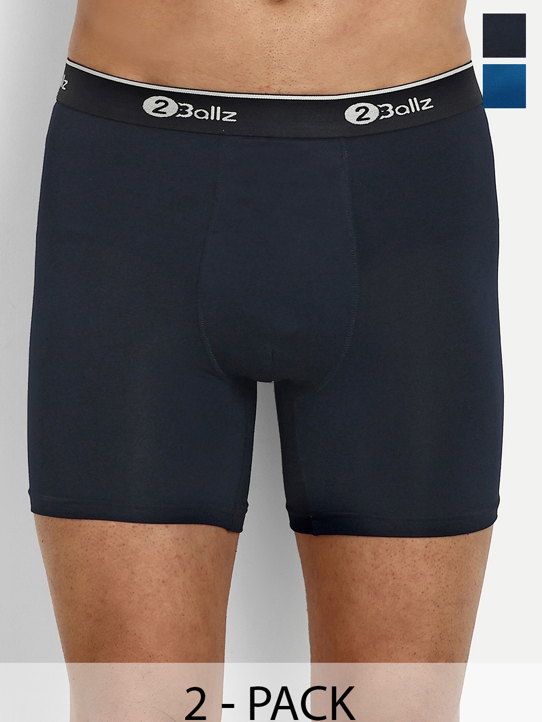 

2BALLZ Pack of 2 Trunks KBHB-2-2BT, Navy blue
