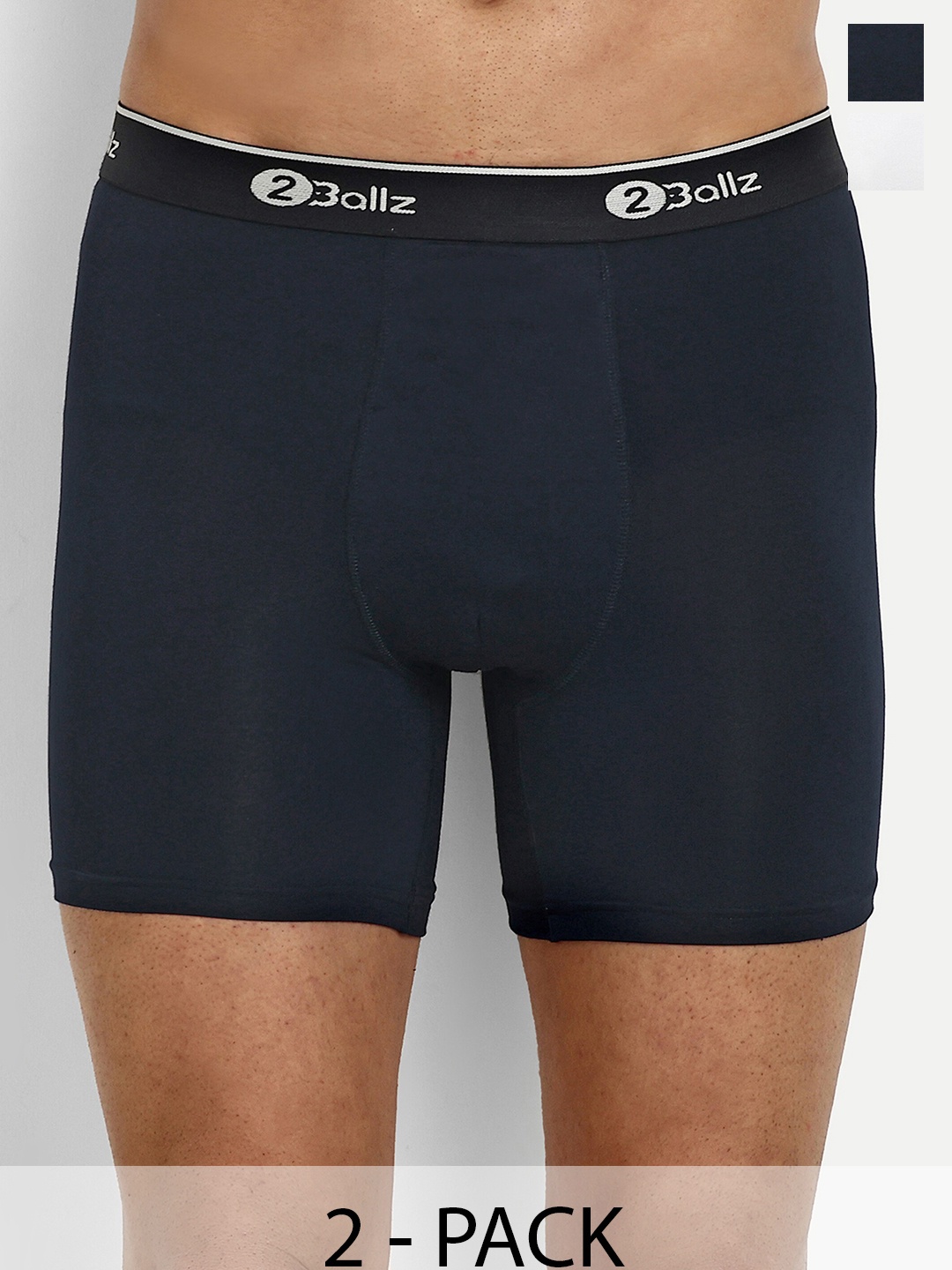 

2BALLZ Pack Of 2 Trunks KBW-2-2BT, White
