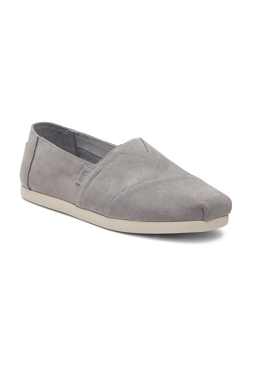 

TOMS Men Contrast Sole Comfort Insole Suede Slip-On Sneakers, Grey