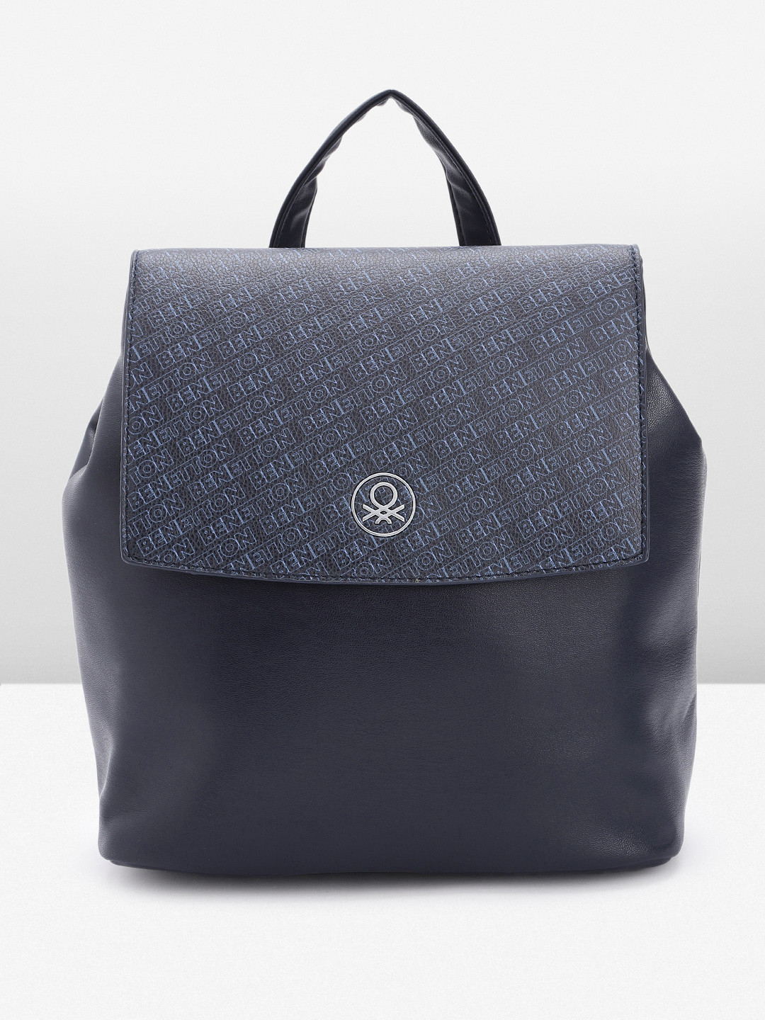 

United Colors of Benetton Women Solid Backpack, Navy blue
