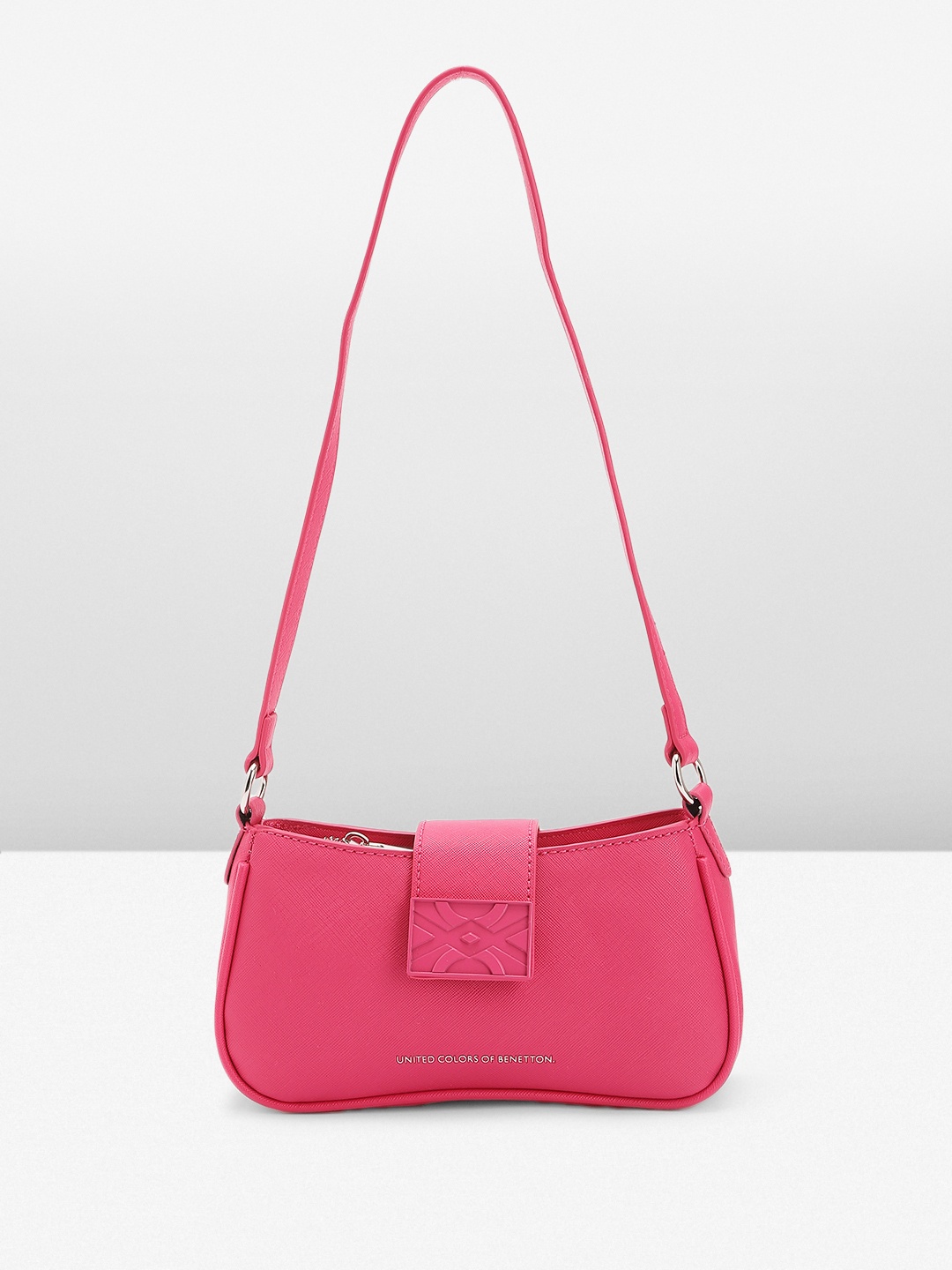 

United Colors of Benetton Women Solid Shoulder Bag, Fuchsia