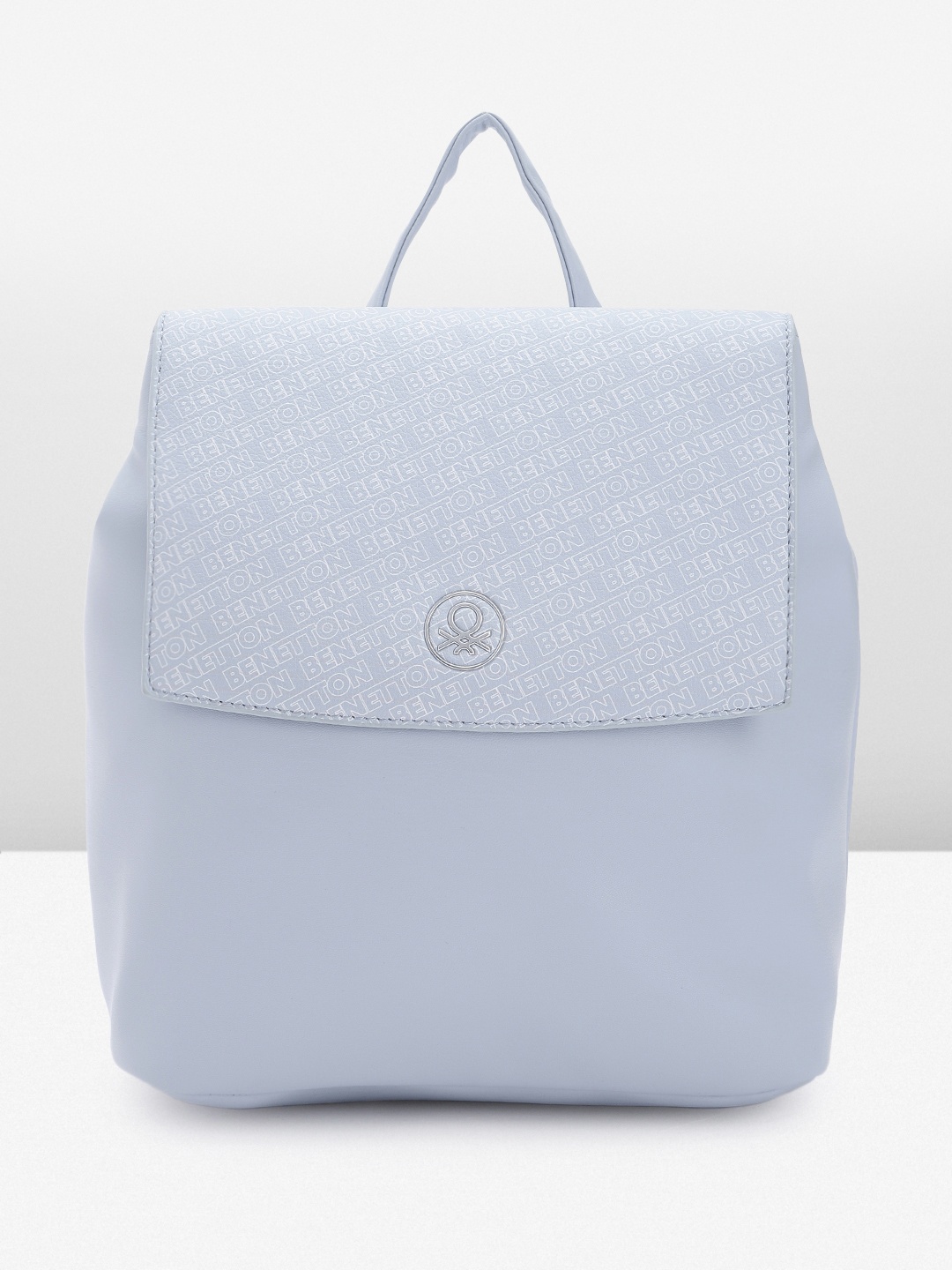

United Colors of Benetton Women Brand Logo Printed Backpack, Blue