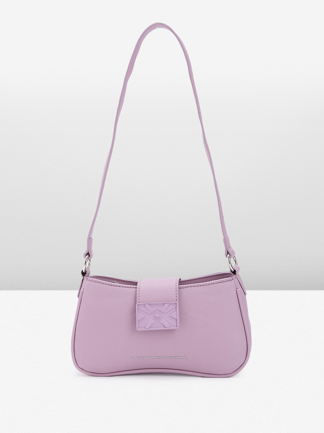 

United Colors of Benetton Women Solid Shoulder Bag, Lavender