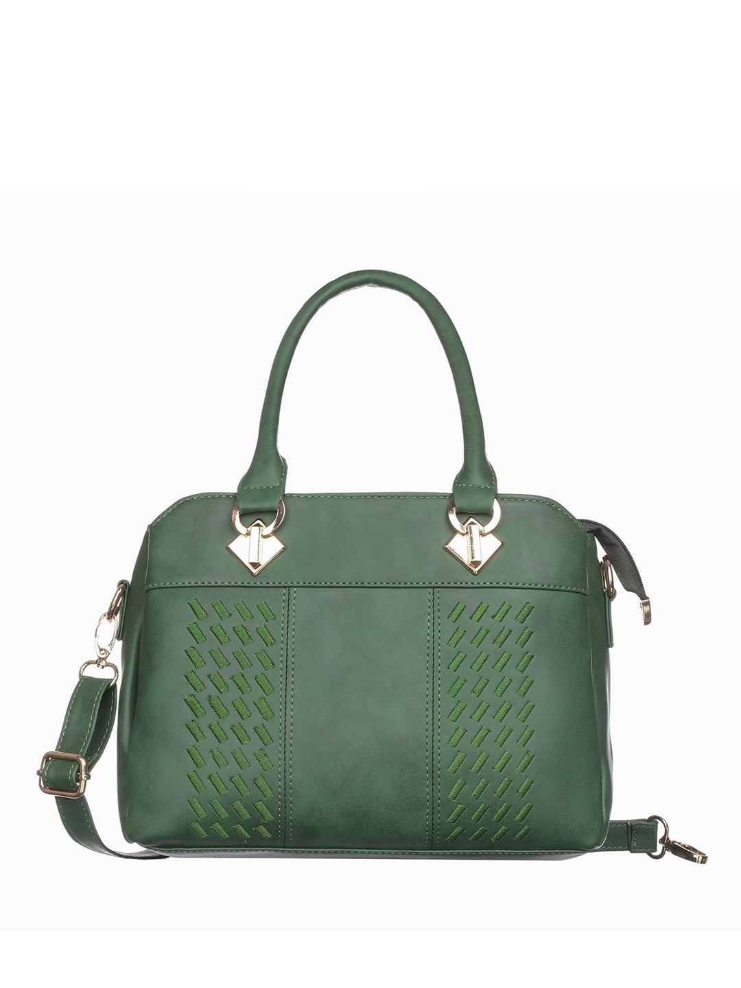 

Fostelo Textured Structured Handheld Bag, Green