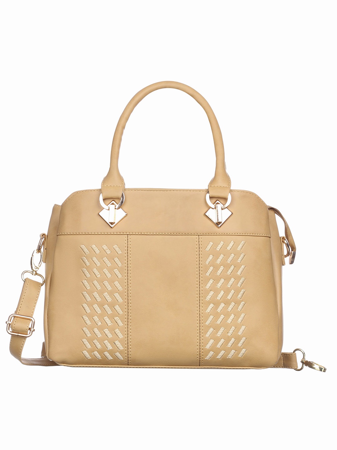 

Fostelo Textured Structured Handheld Bag, Beige