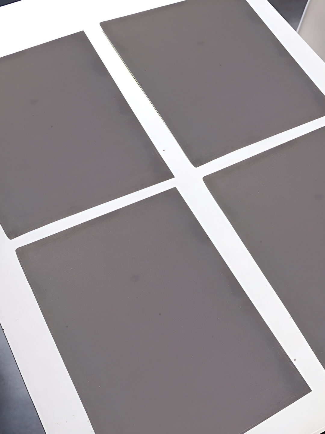 

FABURAA Grey 4 Pieces Cotton Rectangle Table Placemats
