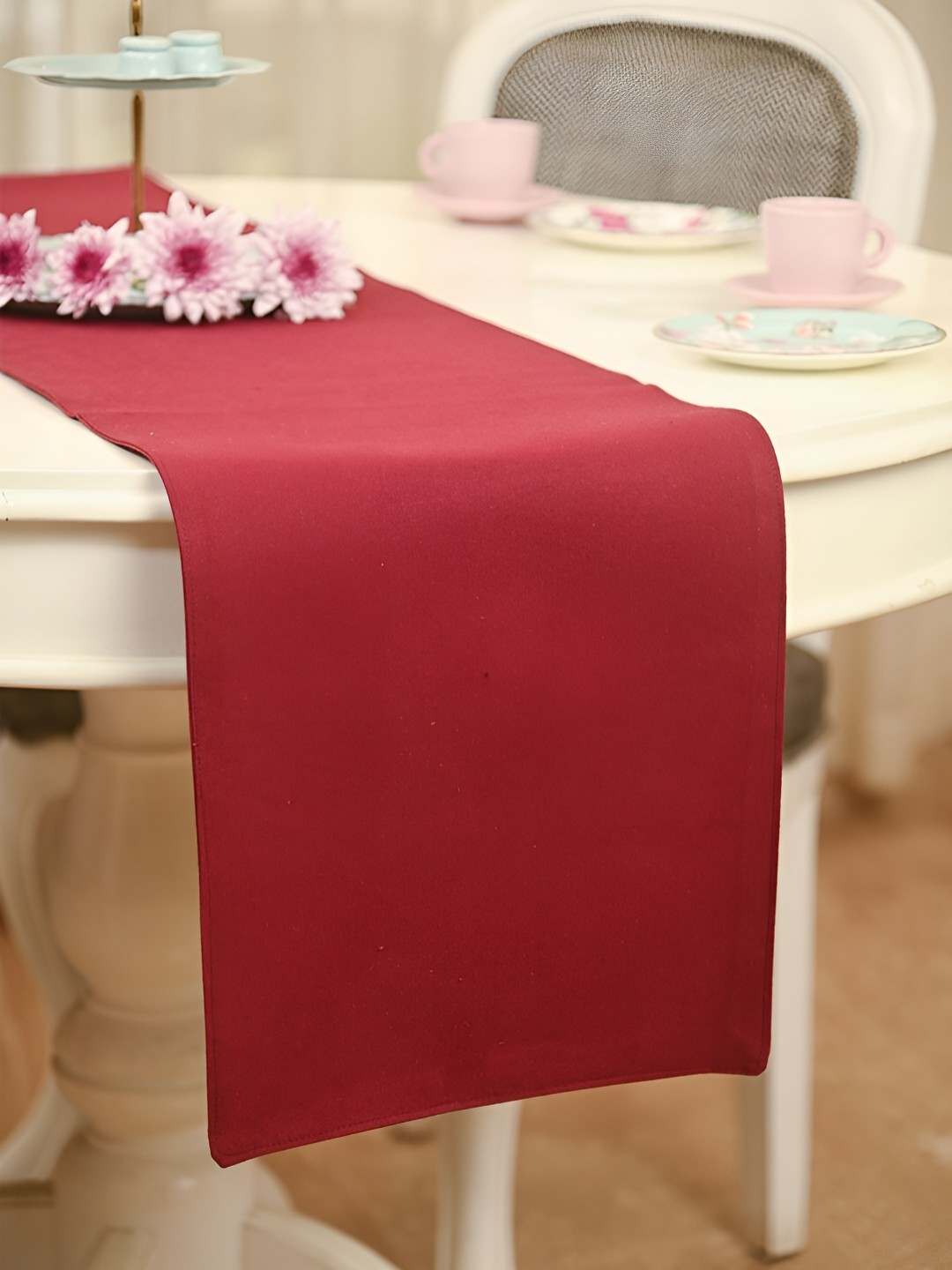 

FABURAA Red Cotton Table Runners