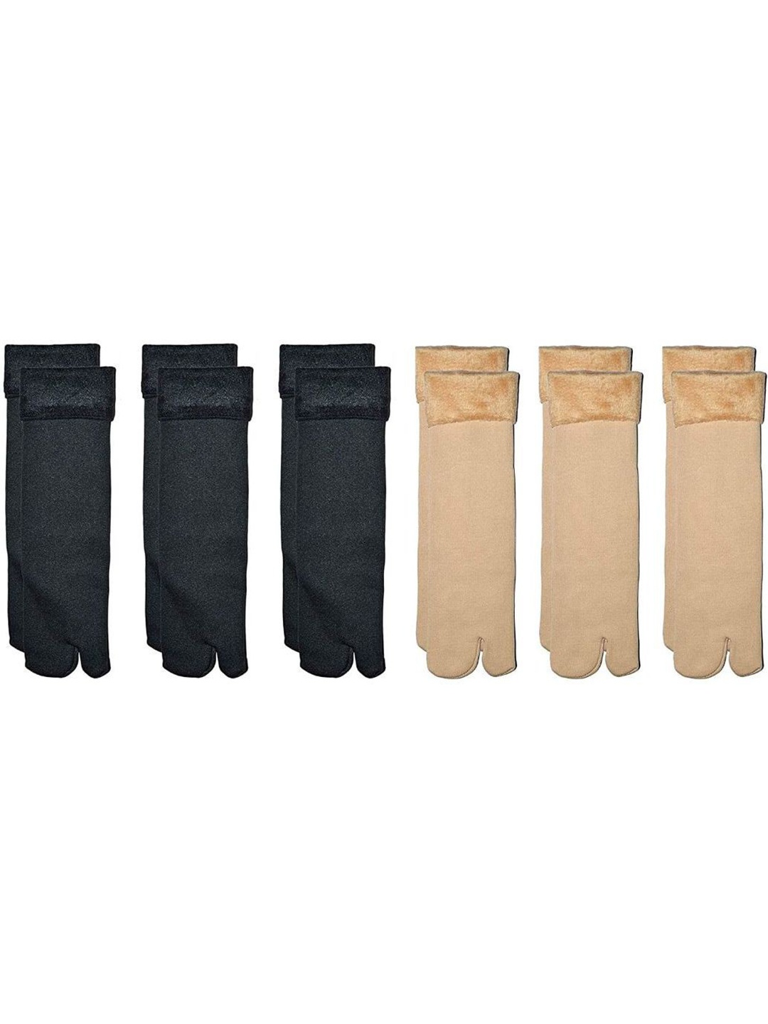 

BAESD Women Pack Of 6 Ankle Length Socks, Black