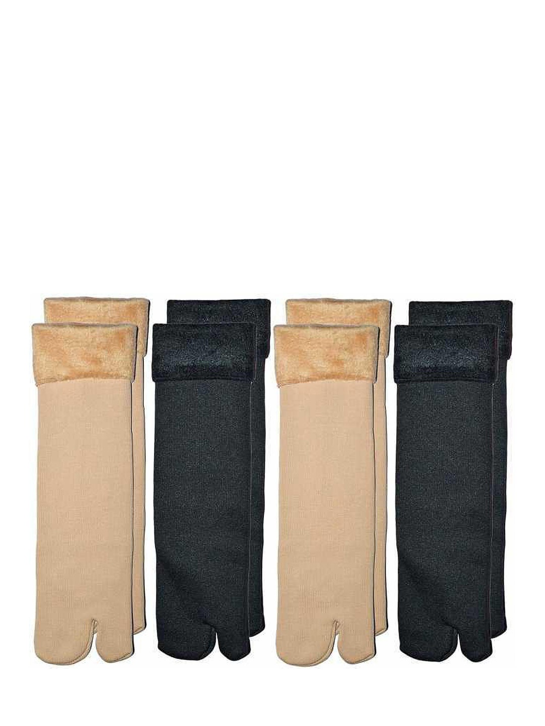 

BAESD Women Pack Of 4 Ankle Length Socks, Beige