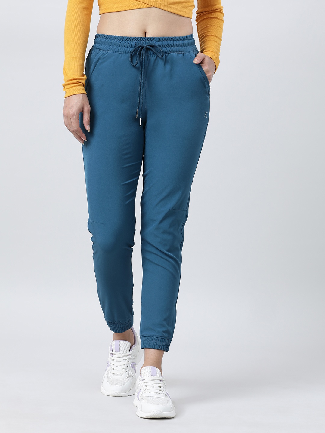 

Lovable Sport Women Slim-Fit Mid-Rise Joggers, Blue