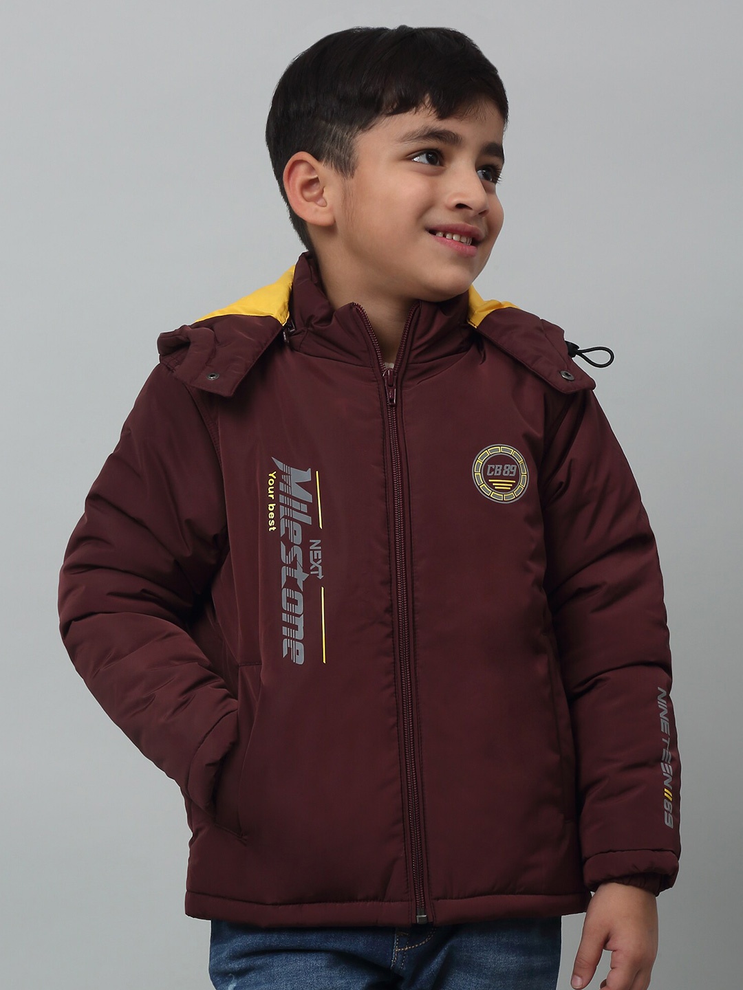 

Cantabil Boys Lightweight Padded Jacket, Maroon