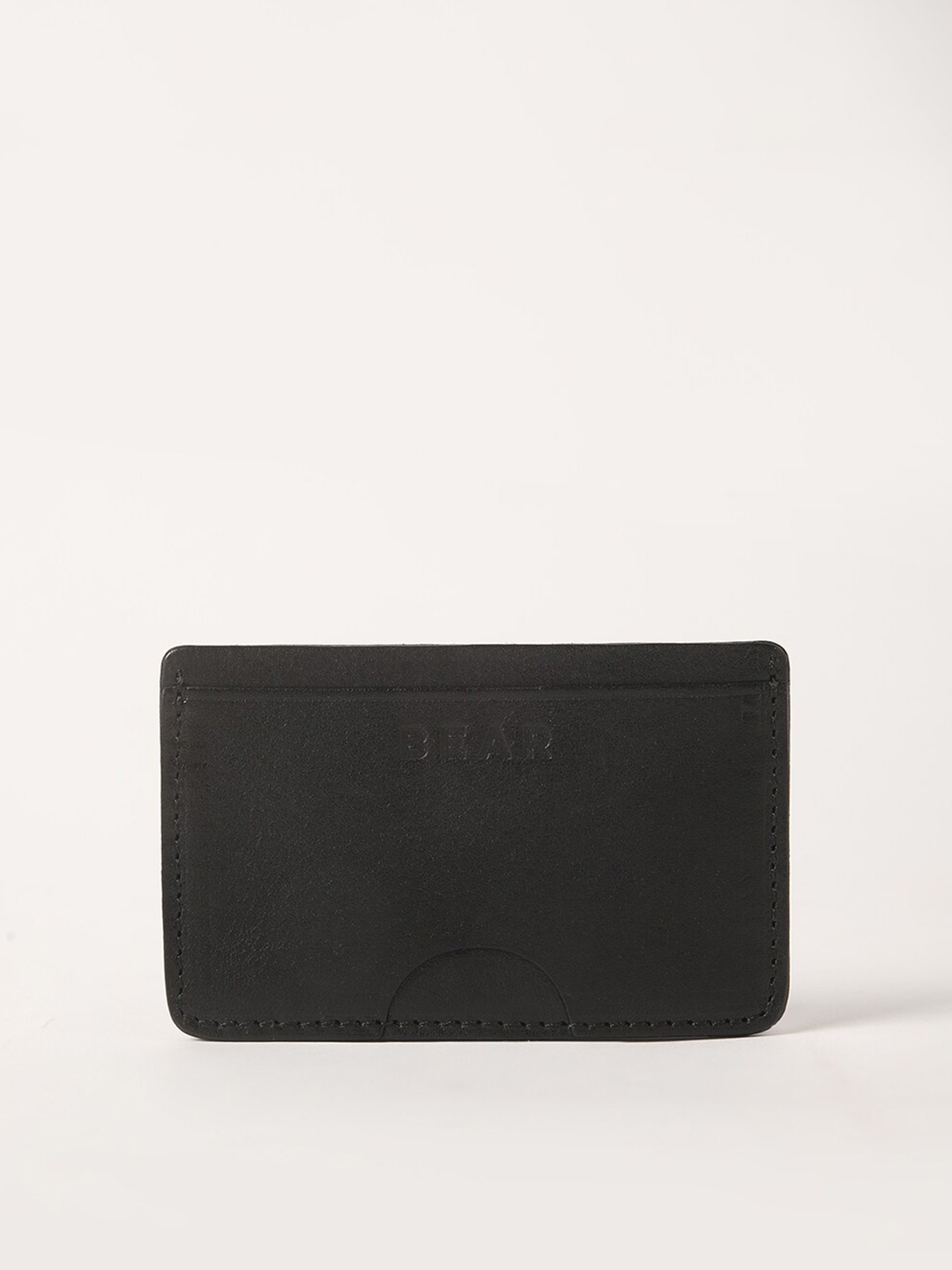 

THE BEAR HOUSE Men Leather Card Holder, Black