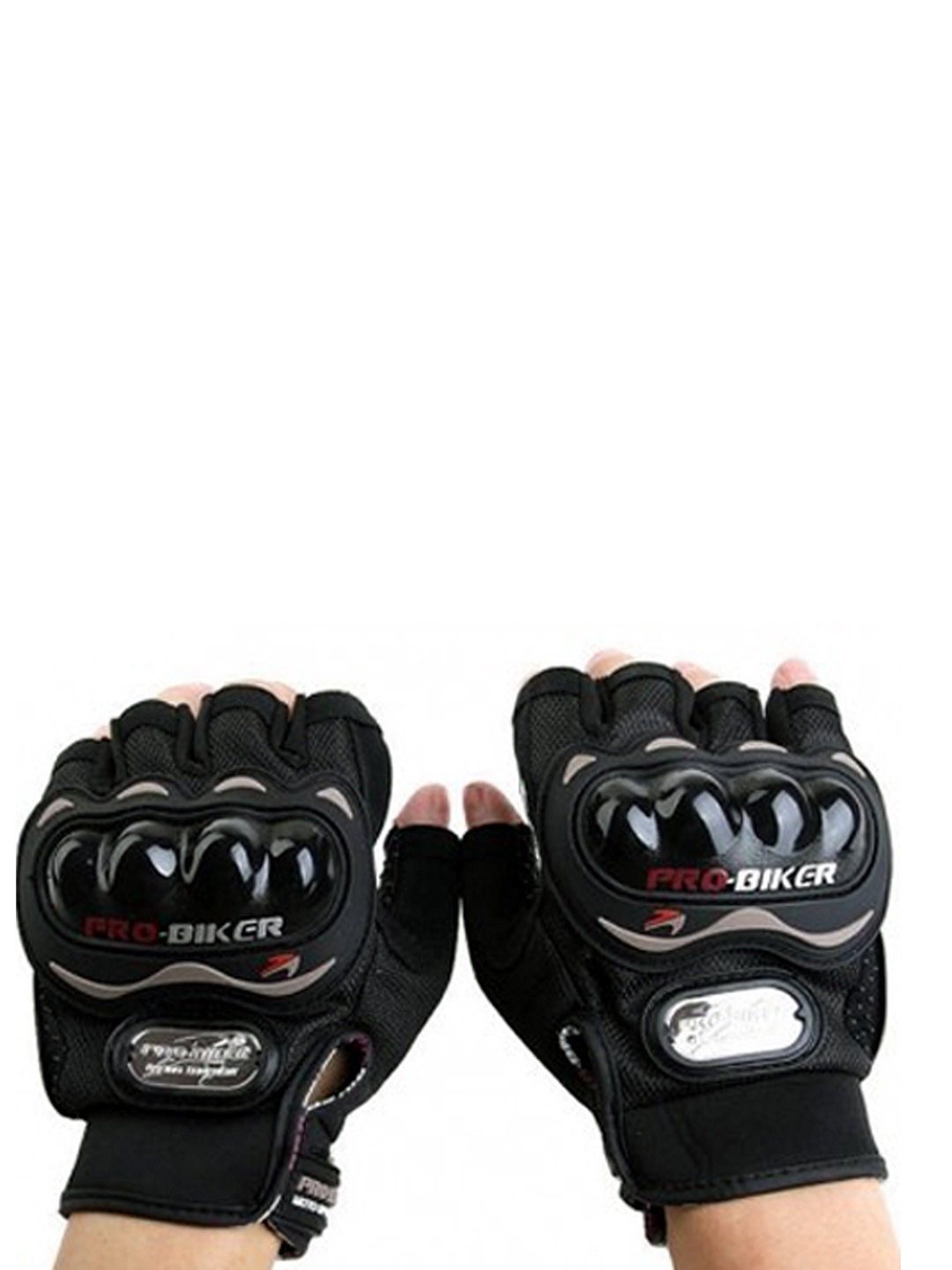 

BAESD Men Breathable Half Finger Riding Gloves, Black