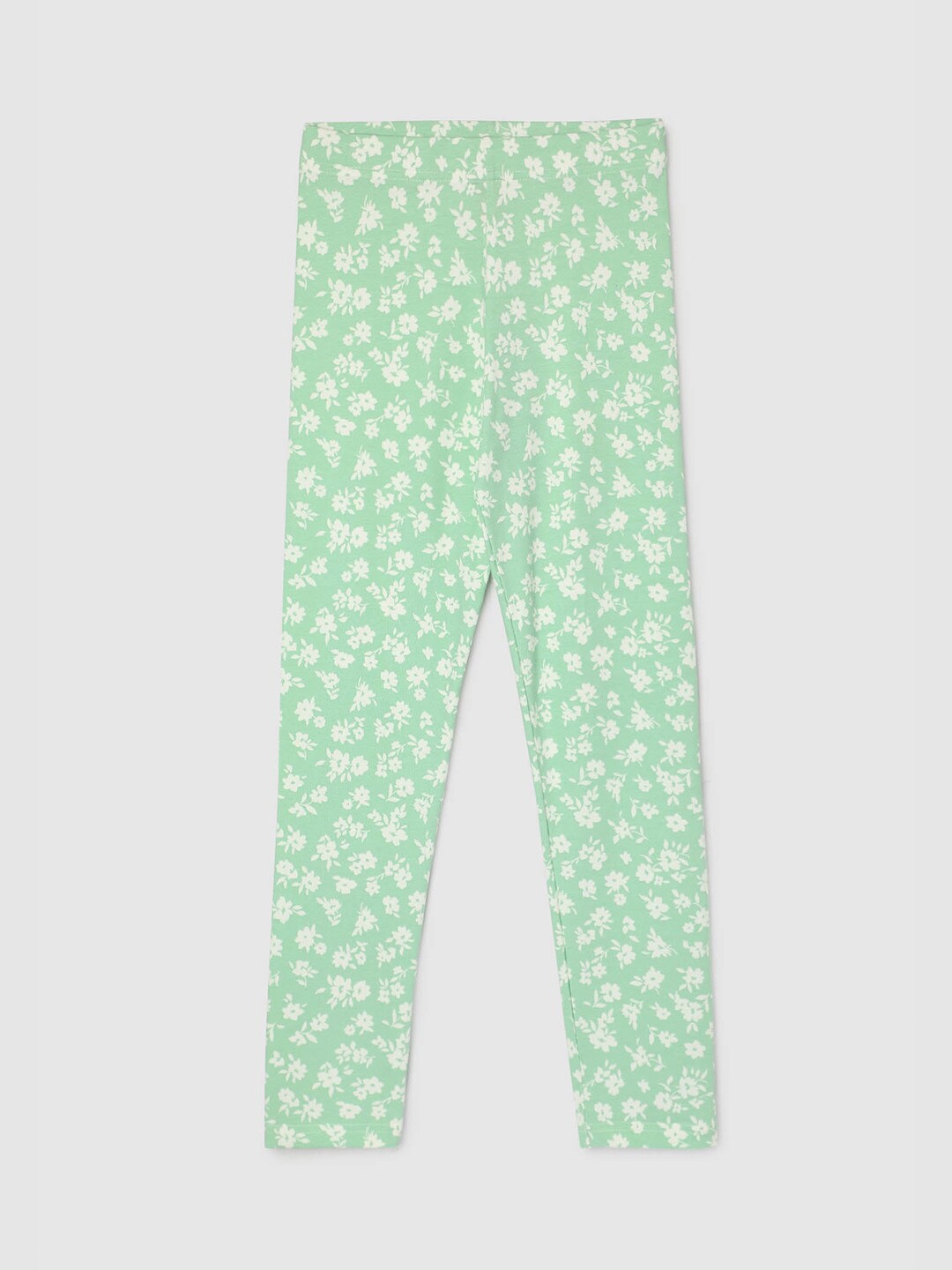 

max Girls Printed Ankle Length Leggings, Green