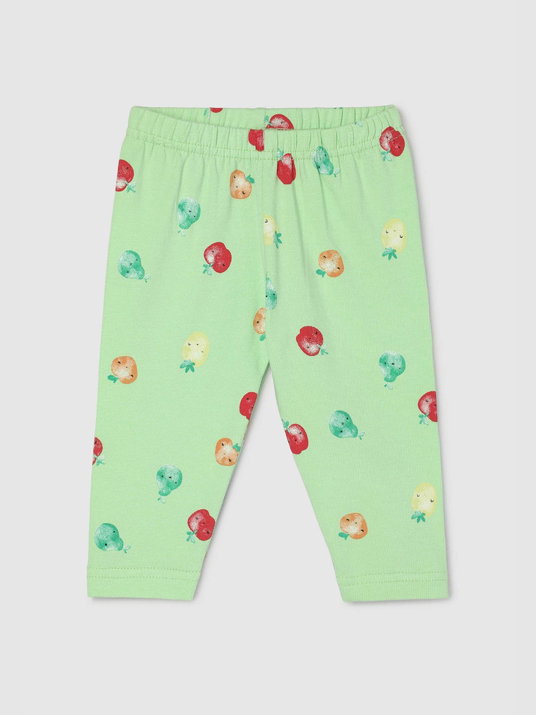 

max Infant Girls Printed Ankle-Length Leggings, Green