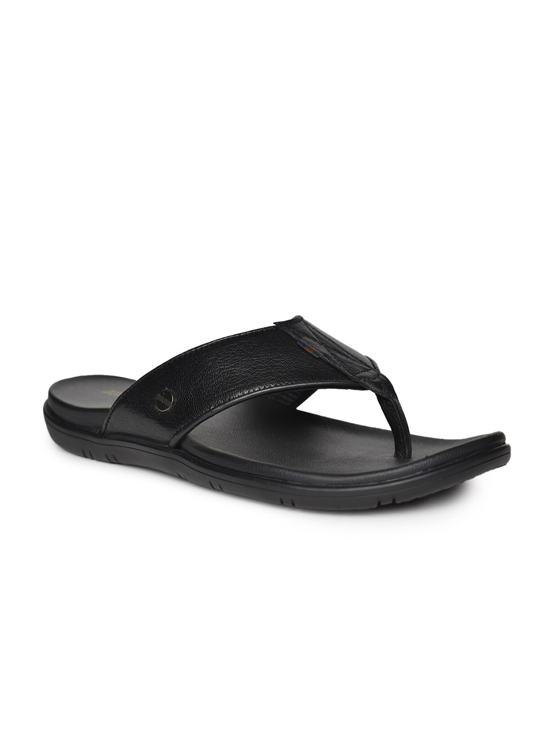 

Buckaroo Men Leather Slip-On Comfort Sandals, Black