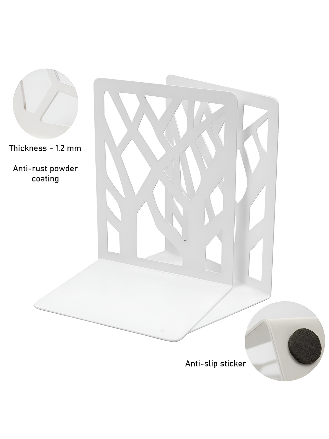 

Spillbox White Textured Metal Magazine Organiser