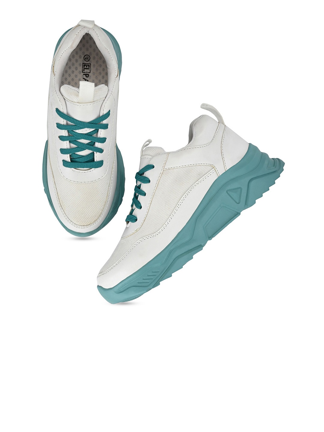 

El Paso Women Textured Round Toe Lightweight Sneakers, White