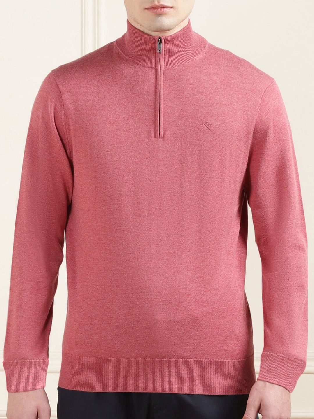 

HACKETT LONDON Turtle Neck Cotton Pullover Sweater, Coral