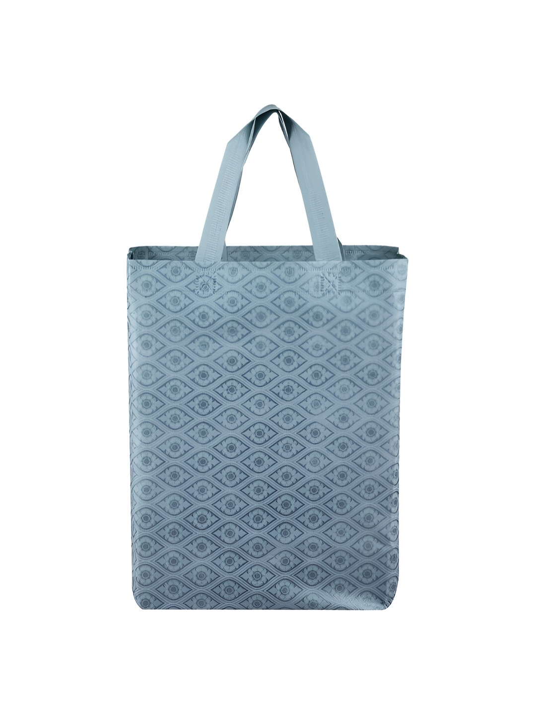 

Kuber Industries 24-Pcs Ethnic Motifs Printed Shopper Tote Bag, Grey