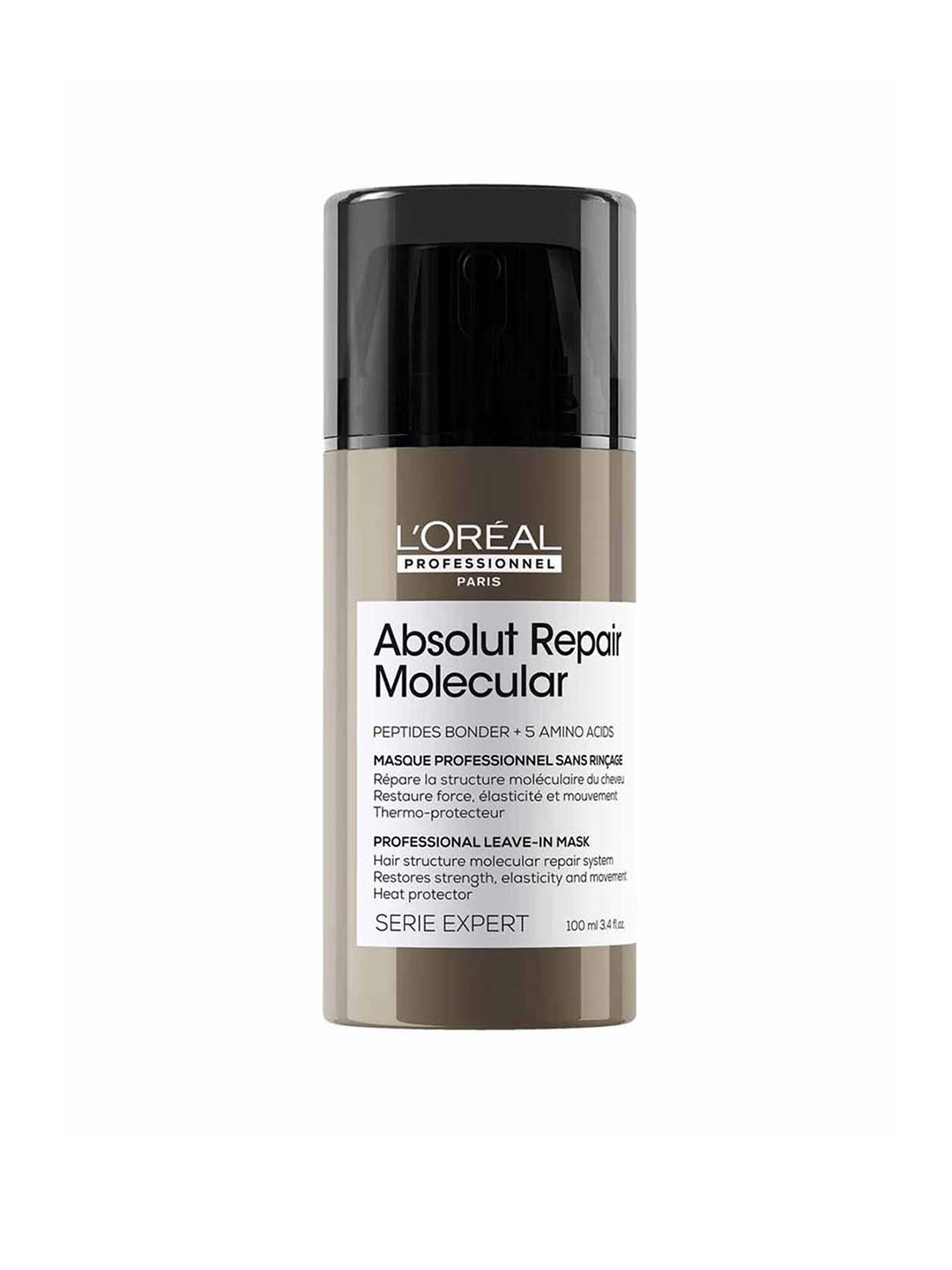 

LOreal Professionnel Absolut Repair Molecular Deep Repairing Leave-In Cream - 100 ml, Brown