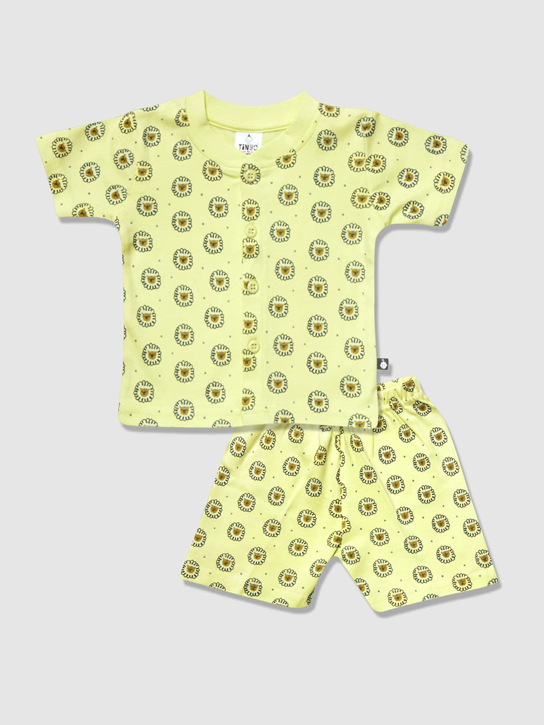 

Moms Love Boys Graphic Printed Shirt with Shorts, Yellow