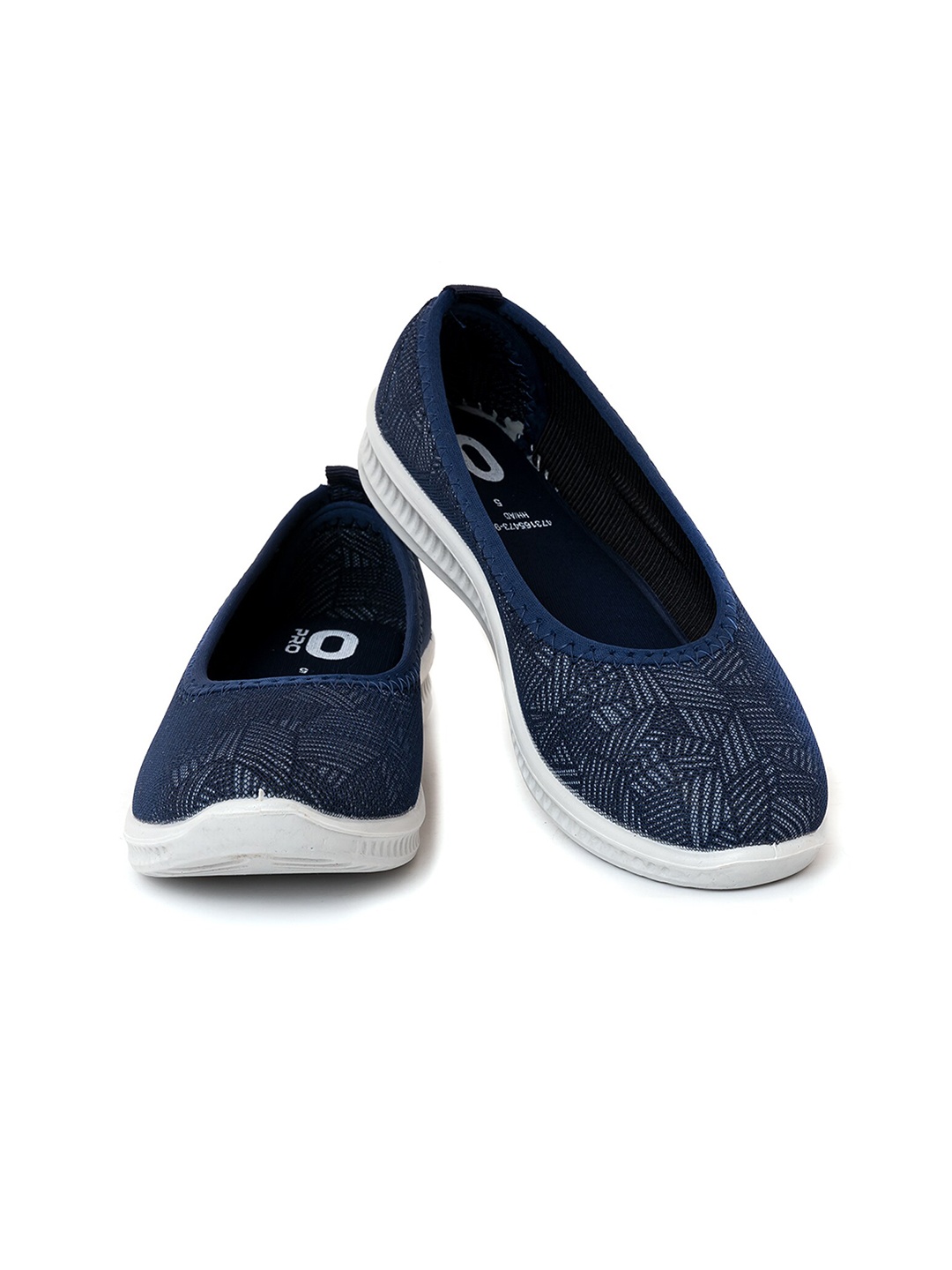

Khadims Women Textured Slip-On Sneakers, Navy blue