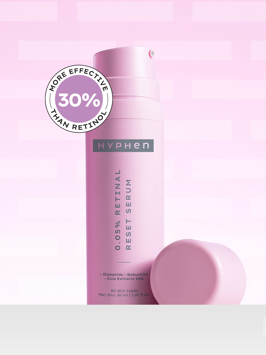 

Hyphen 0.05% Retinal Reset Face Serum for Fine Lines & Wrinkles - 30ml, Lavender