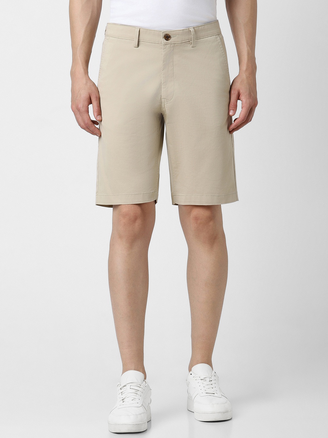 

Van Heusen Sport Men Mid-Rise Pure Cotton Shorts, Beige