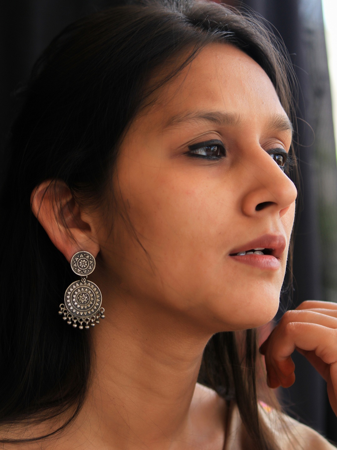 

Shyle Stainless Silver Classic Drop Earrings