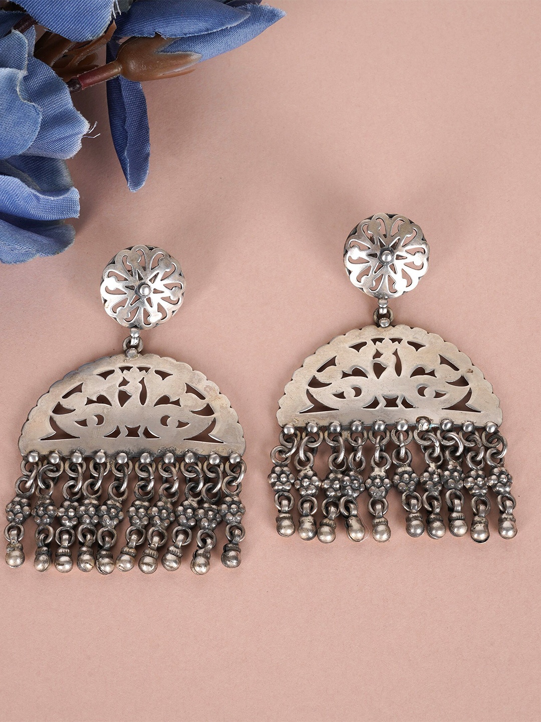 

Shyle 925 Sterling Silver Classic Jhumkas