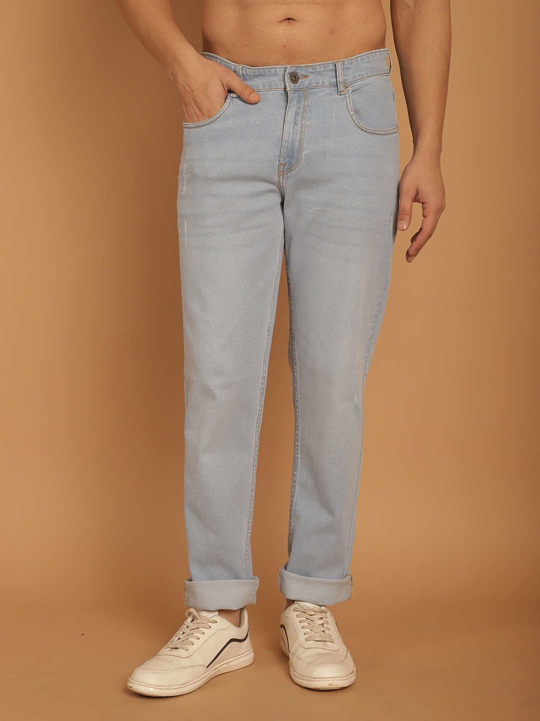 

The Roadster Lifestyle Co. Men Blue Clean Look Mid-Rise Stretchable Jeans