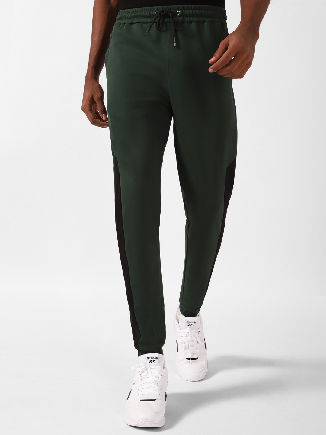 

Reebok Men Mid-Rise Activestretch Joggers, Green