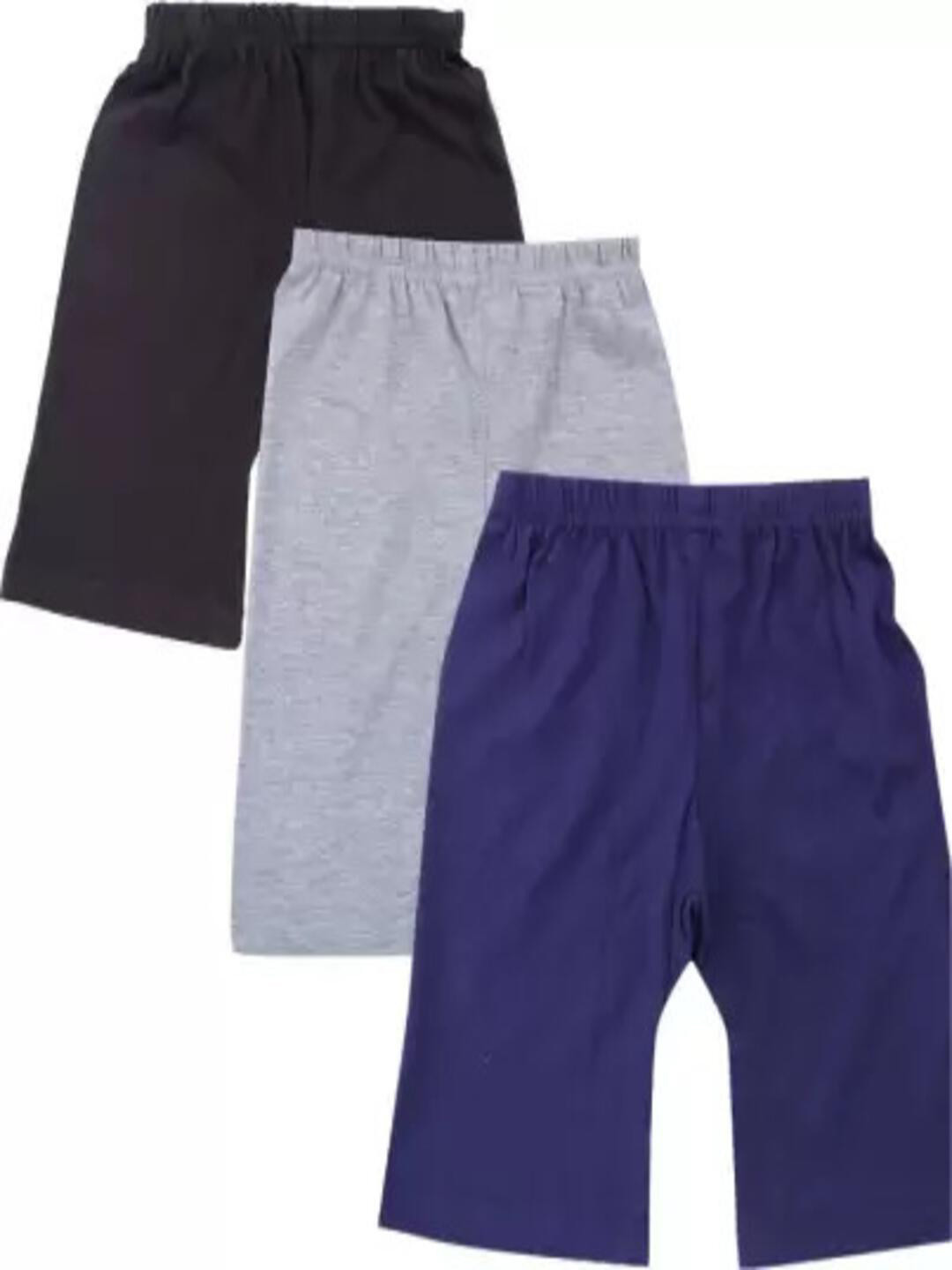 

BAESD Girls Pack Of 3 Mid-Rise Cotton Cycling Sports Shorts, Black