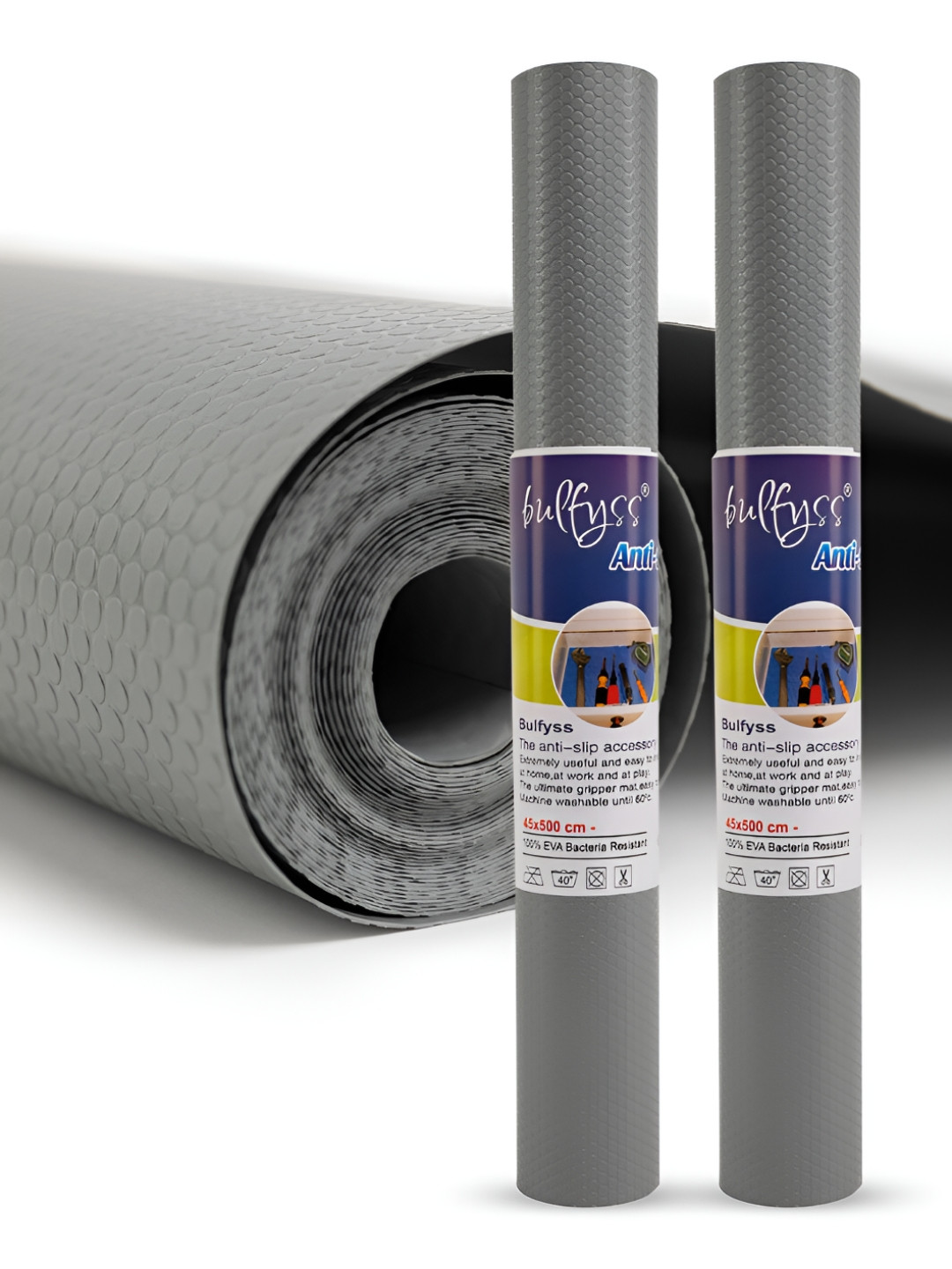 

URBANFIX 2-Pcs Anti-Slip Shelf Liner Organiser, White