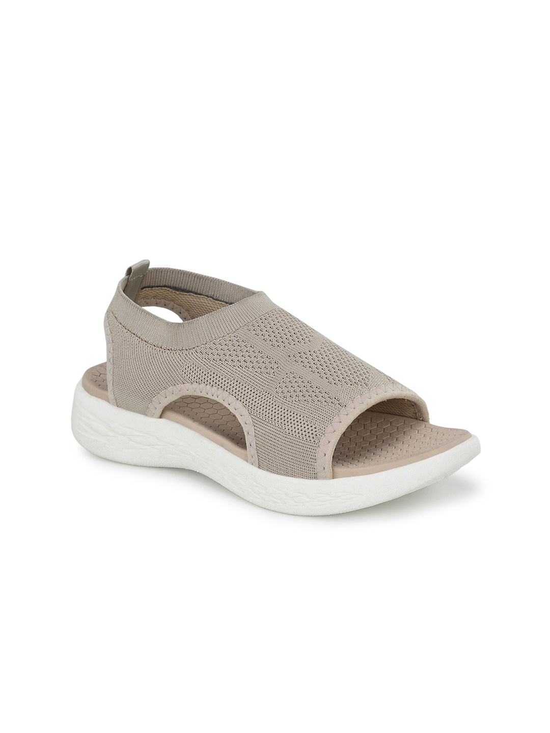 

El Paso Textured Open Toe Flats, Beige
