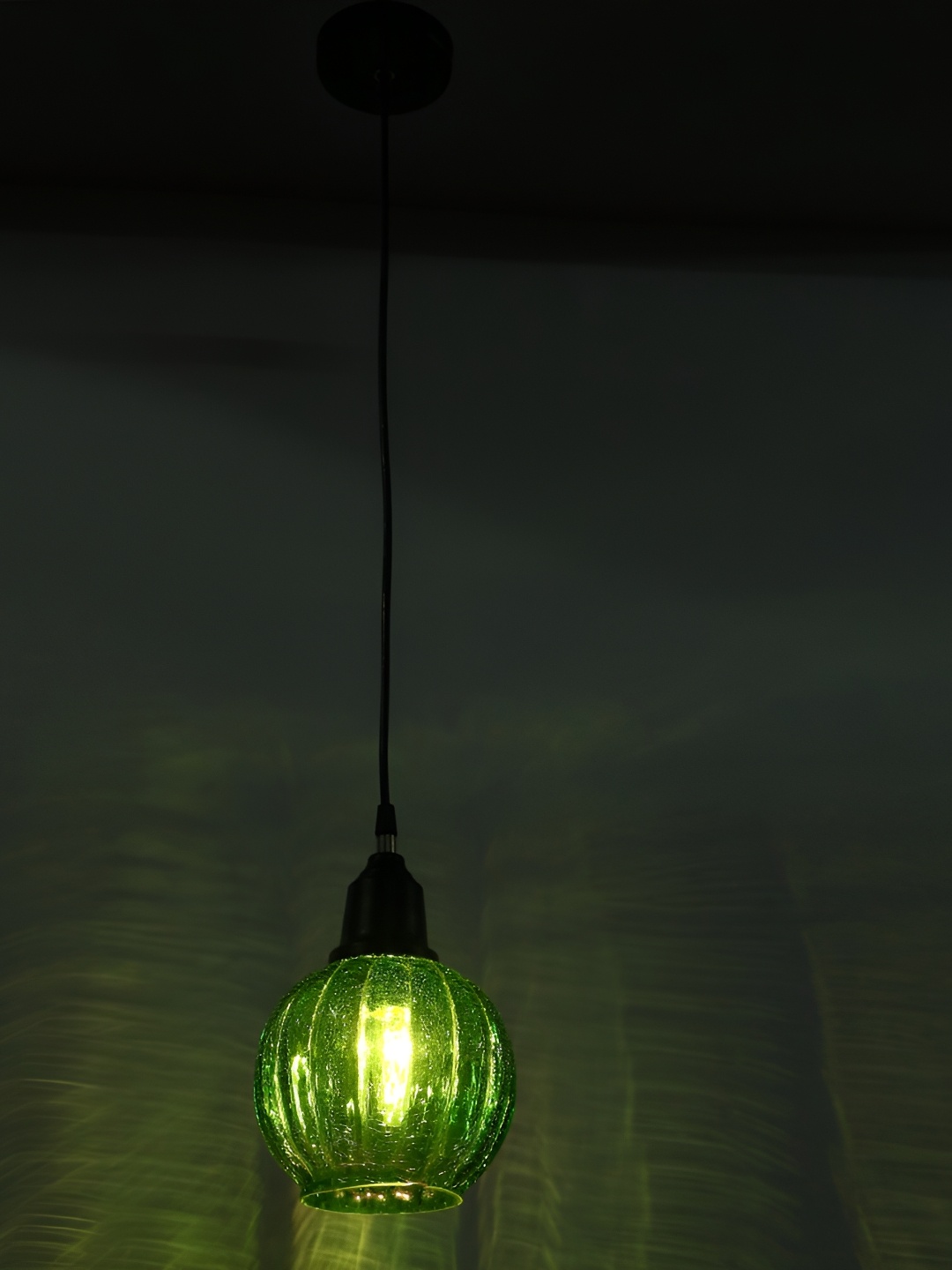 

Afast Green Textured Spherical Glass Traditional Ceiling Lamp