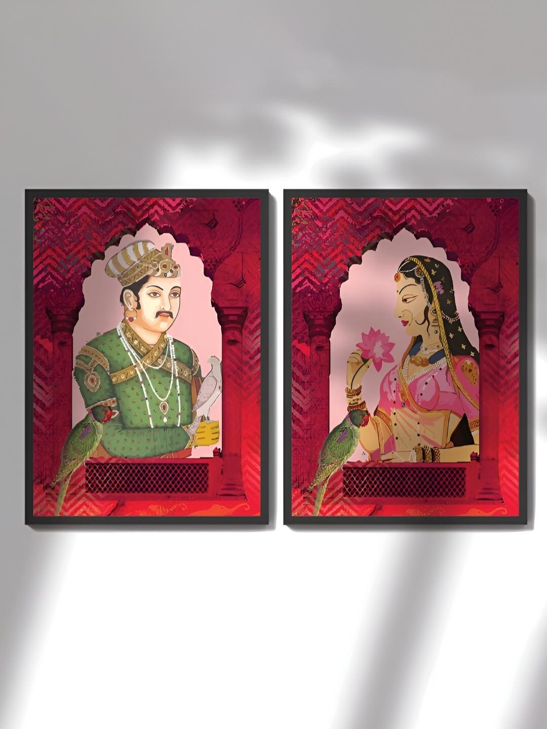 

Art Street Black & Red 2Pcs Wall Paintings