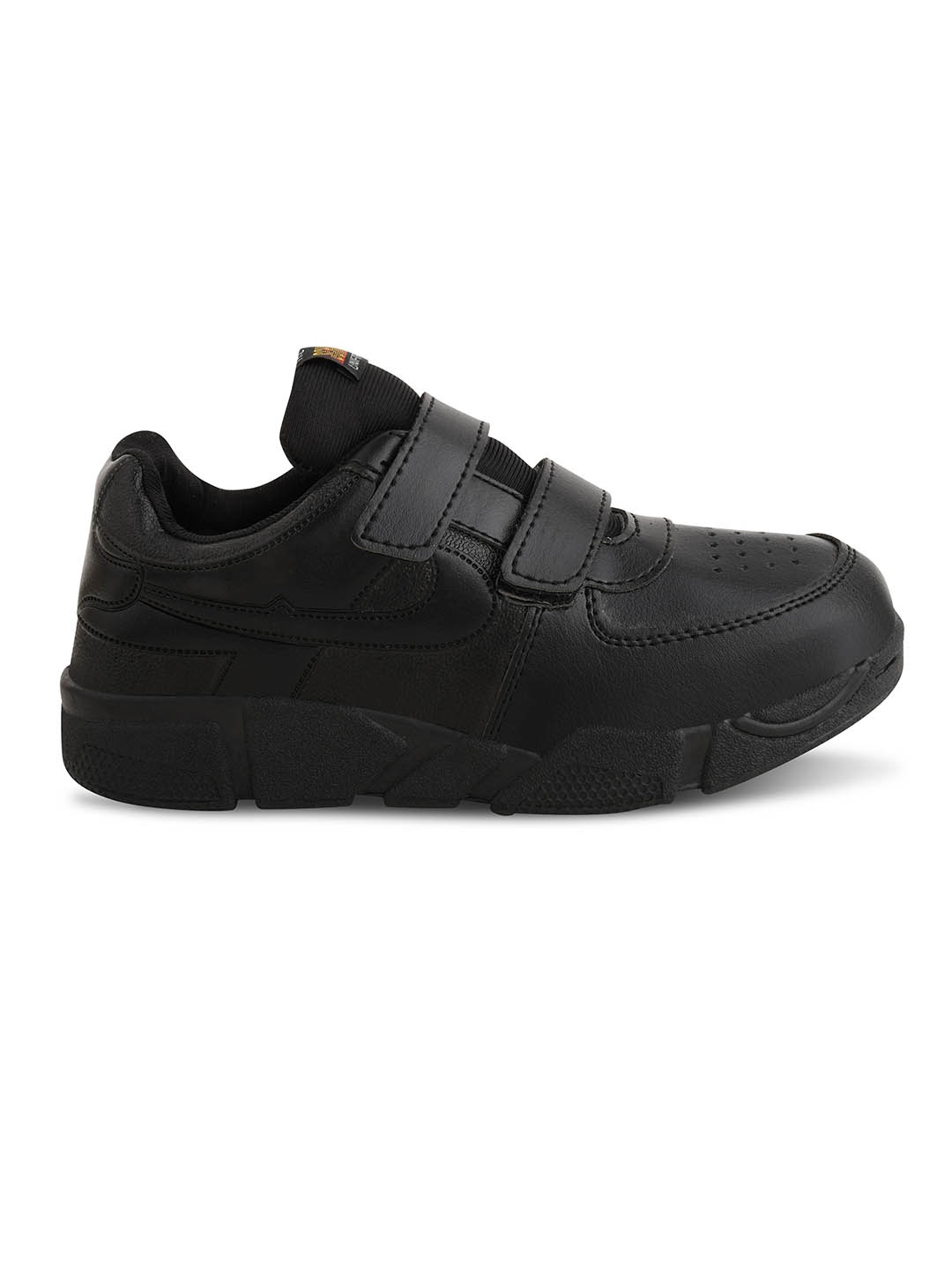 

BAESD Boys Round Toe Velcro Sneakers, Black