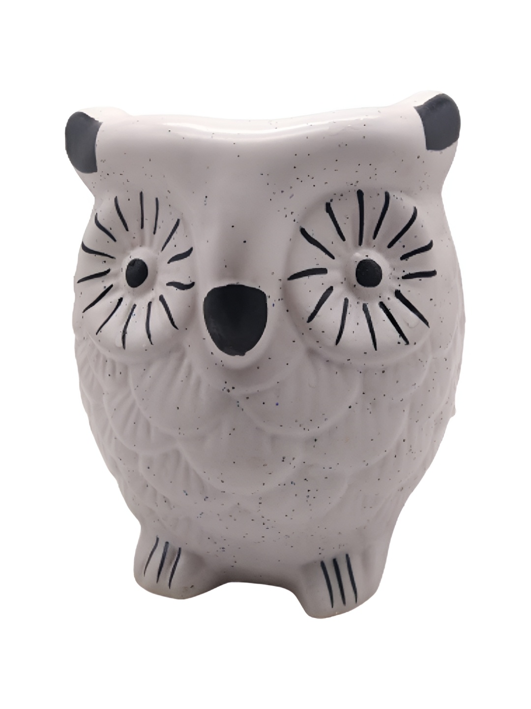 

INDIA MEETS INDIA White Textured Ceramic Planter