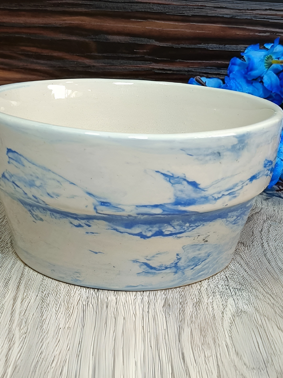 

INDIA MEETS INDIA Blue Ceramic Pot Planters