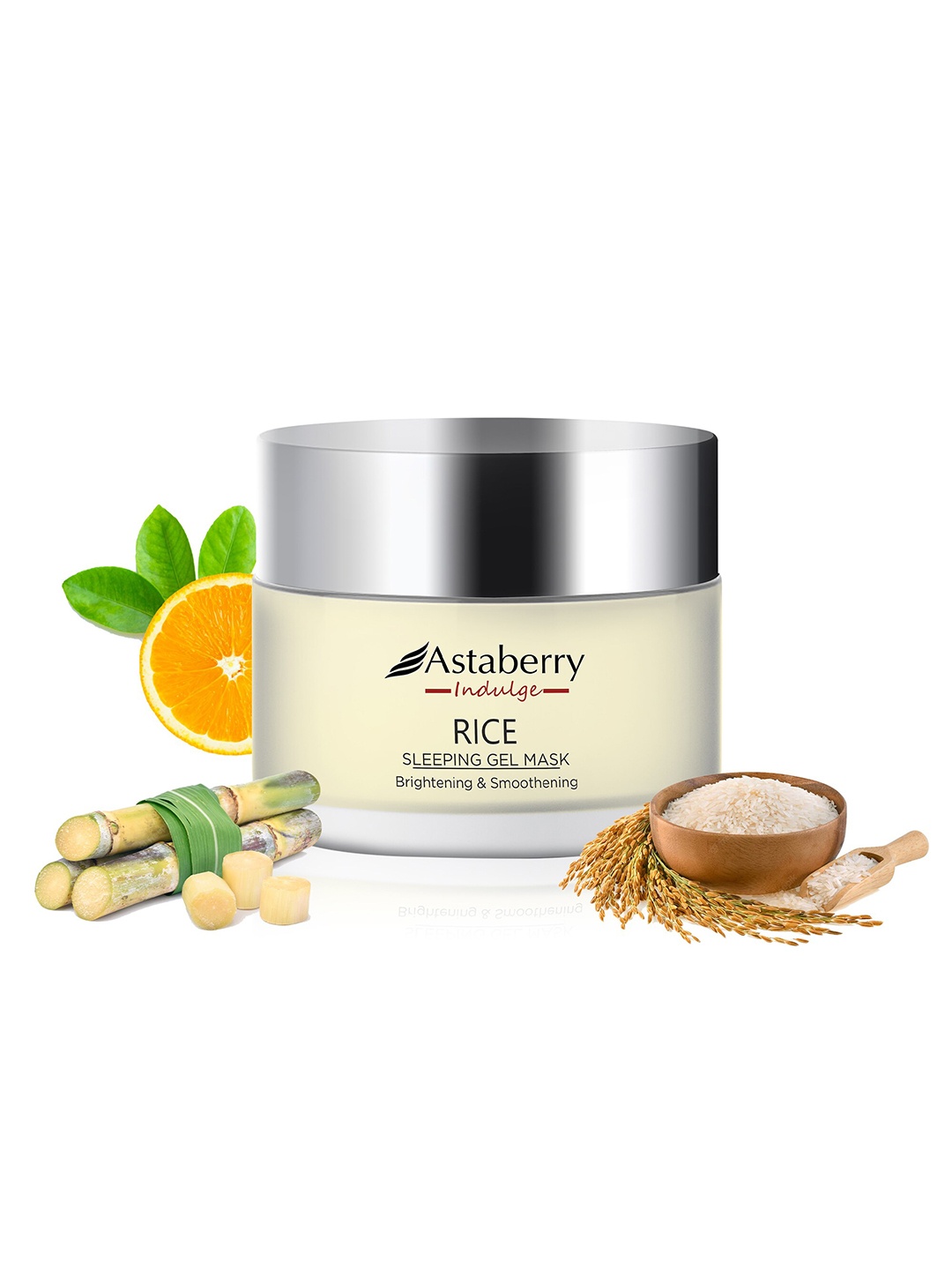 

Astaberry Indulge Rice Sleeping Gel Mask for Smooth Skin - 50g, White