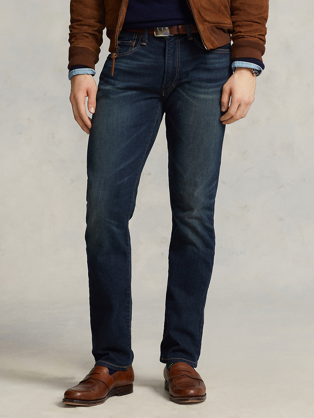 

Polo Ralph Lauren Men Slim-Fit Light Fade Cotton Jeans, Blue