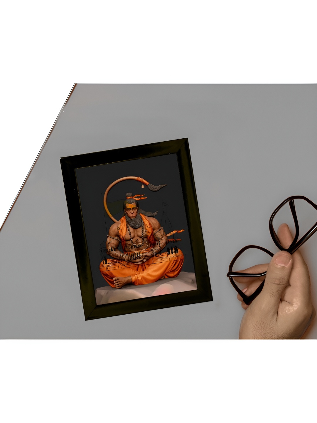 

2Mech Orange & Black Lord Hanuman Photo Frames