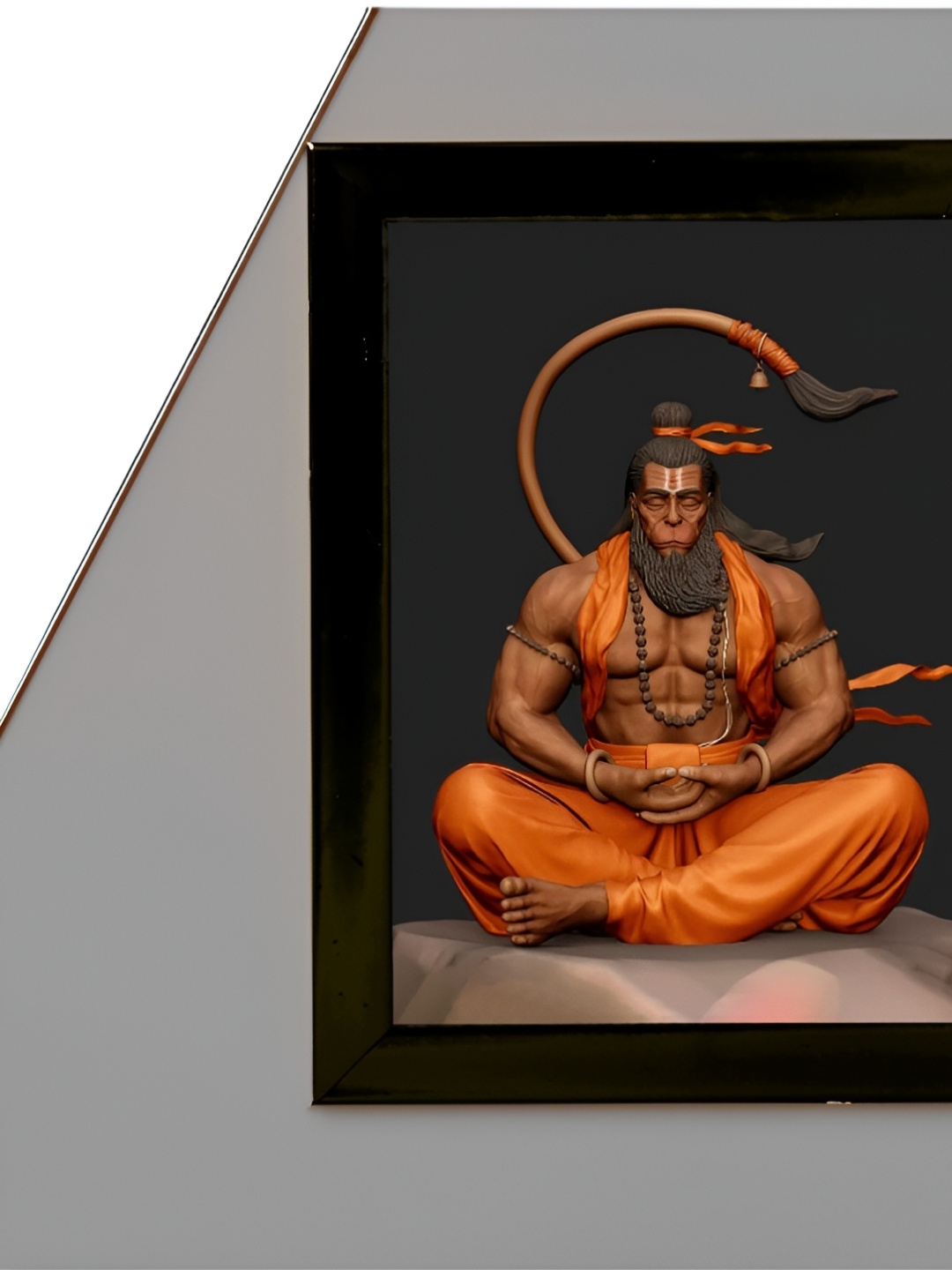 

2Mech Orange & Black Lord Hanuman Photo Frames